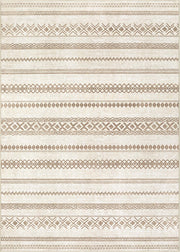 Area Rug 9x12 Washable Rug, Large Boho Moroccan Geometric Neutral Soft Rug for Living
