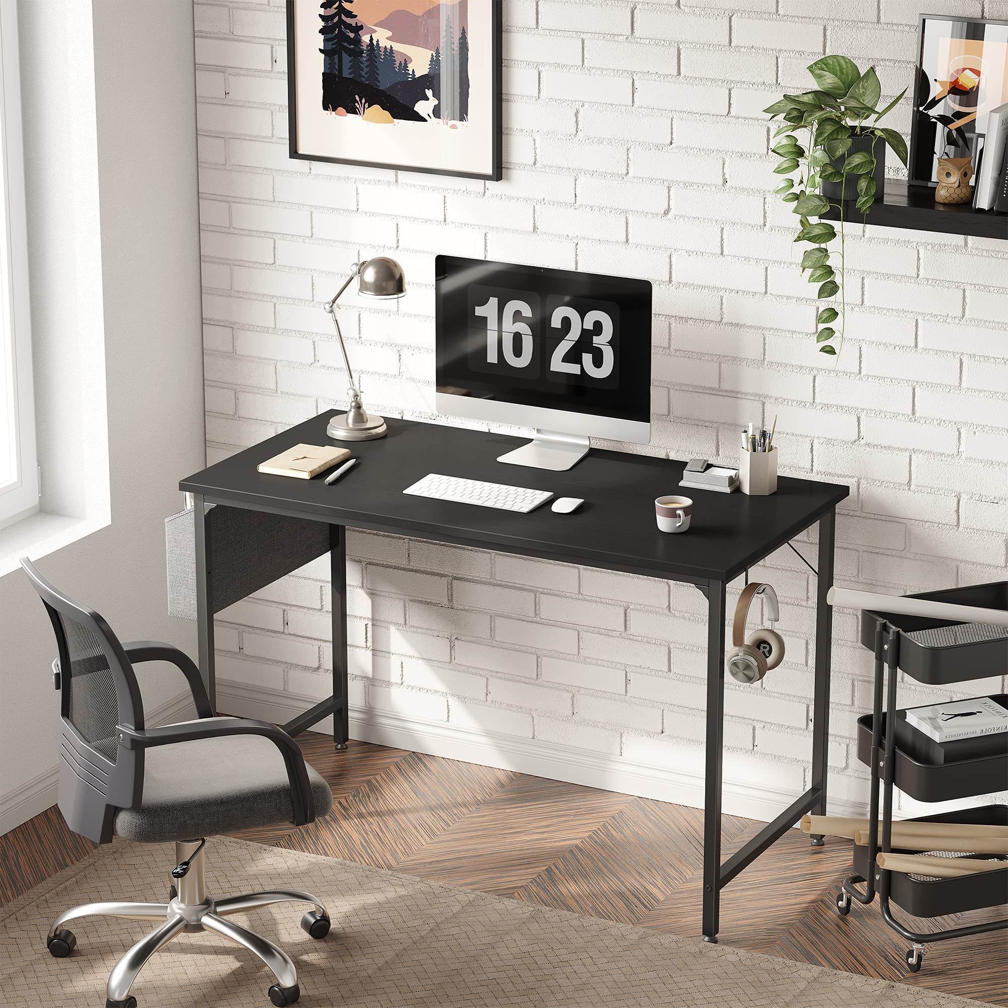 Computer Desk 40" Study Writing Table for Home Office, Modern Simple Style PC Desk