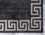 Athens Collection Classic Geometric Modern Border Design Area Rug, 5 ft x 8 ft,