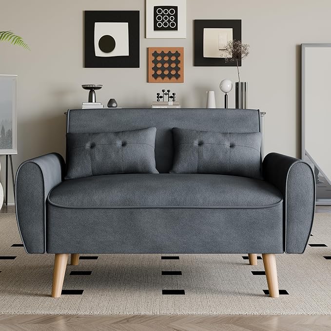 47" Small Modern Loveseat Sofa