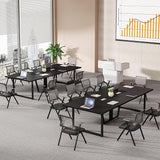 94.5-Inch Conference Table for 10 People, Industrial 8 FT Meeting Table with Two Grommets,