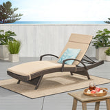 Christopher Knight Home Salem Outdoor Wicker Adjustable Chaise Lounge with Arms