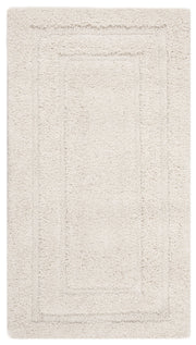 Florida Shag Collection Accent Rug - 2' x 3', Cream & Cream, Border Design