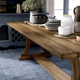 HOMES: Inside + Out Burton Industrial Rustic Pine Dining Table