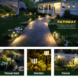 Solar Outdoor Lights,12 Pack LED Solar Lights Outdoor Waterproof, Solar Walkway Lights