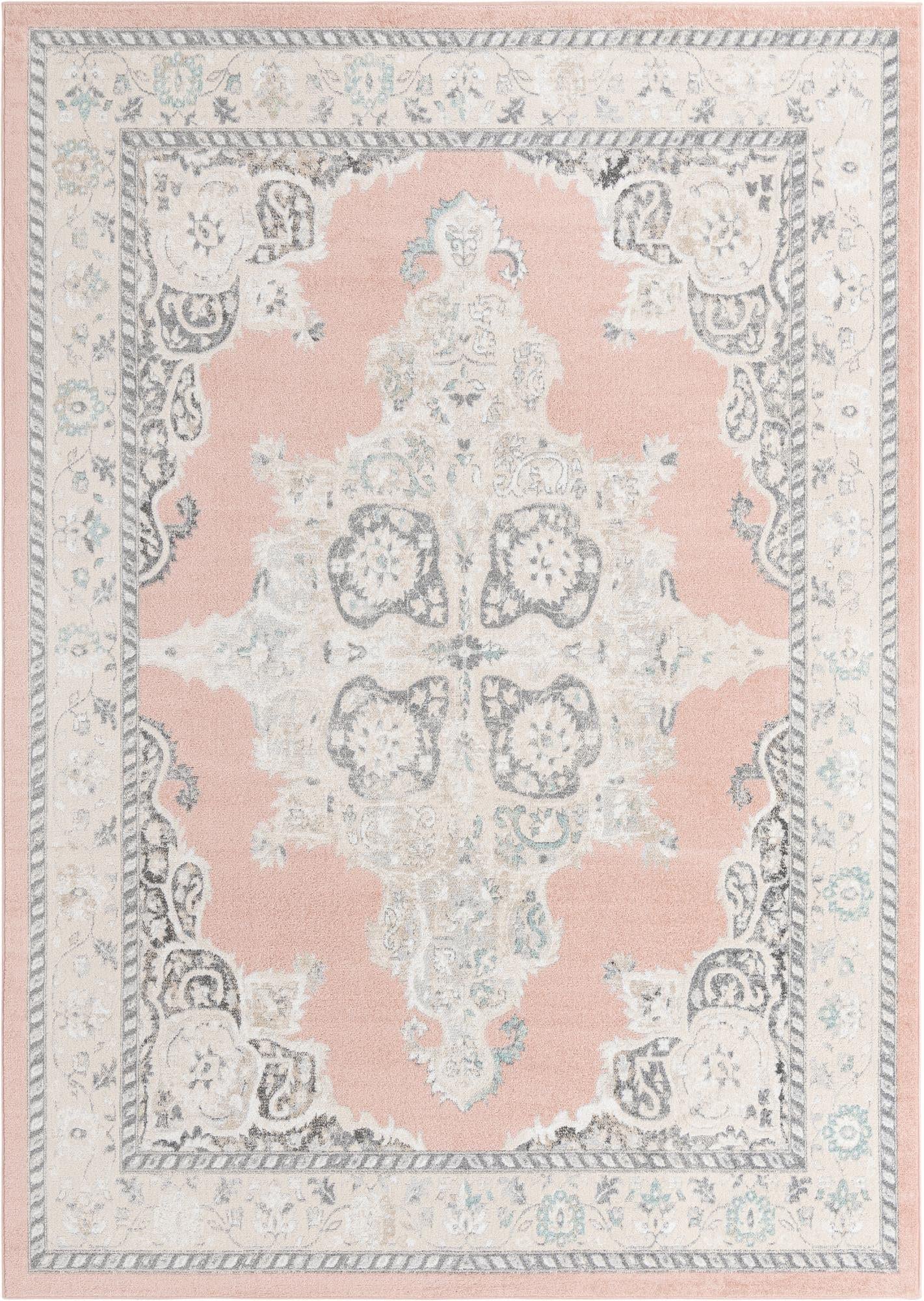 Rugs.com Parker Collection Rug – 10' X 14' Rose Medium Rug Perfect for Living Rooms, Large Dining Rooms, Open Floorplans