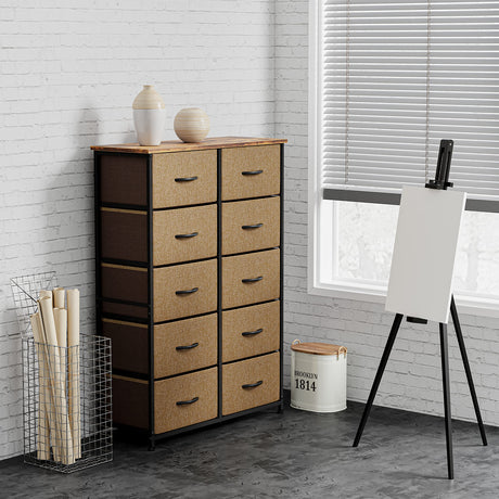 Dresser Organizer, Chest of Drawers-Dresser for Bedroom, Hallway, Entryway, Closets,