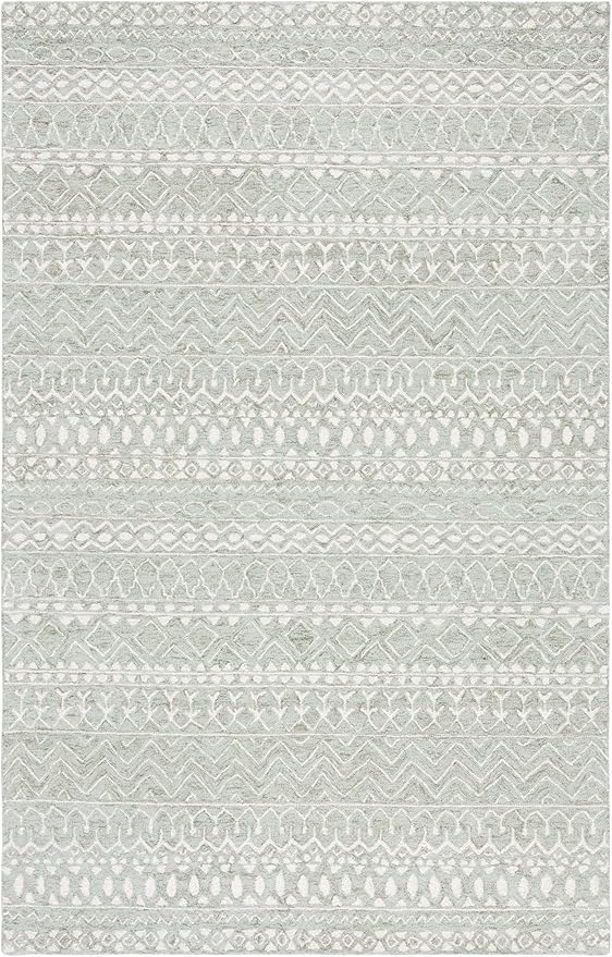 Handmade Moroccan Boho Area Rug 10' x 14' - Pink & Ivory Tribal Wool