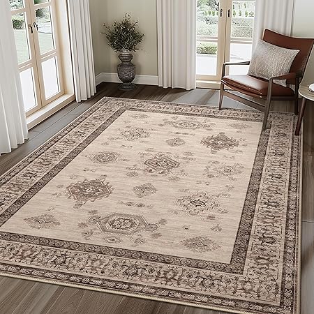 8X10 Area Rugs Machine Washable Runner Rugs for Living Room Bedroom