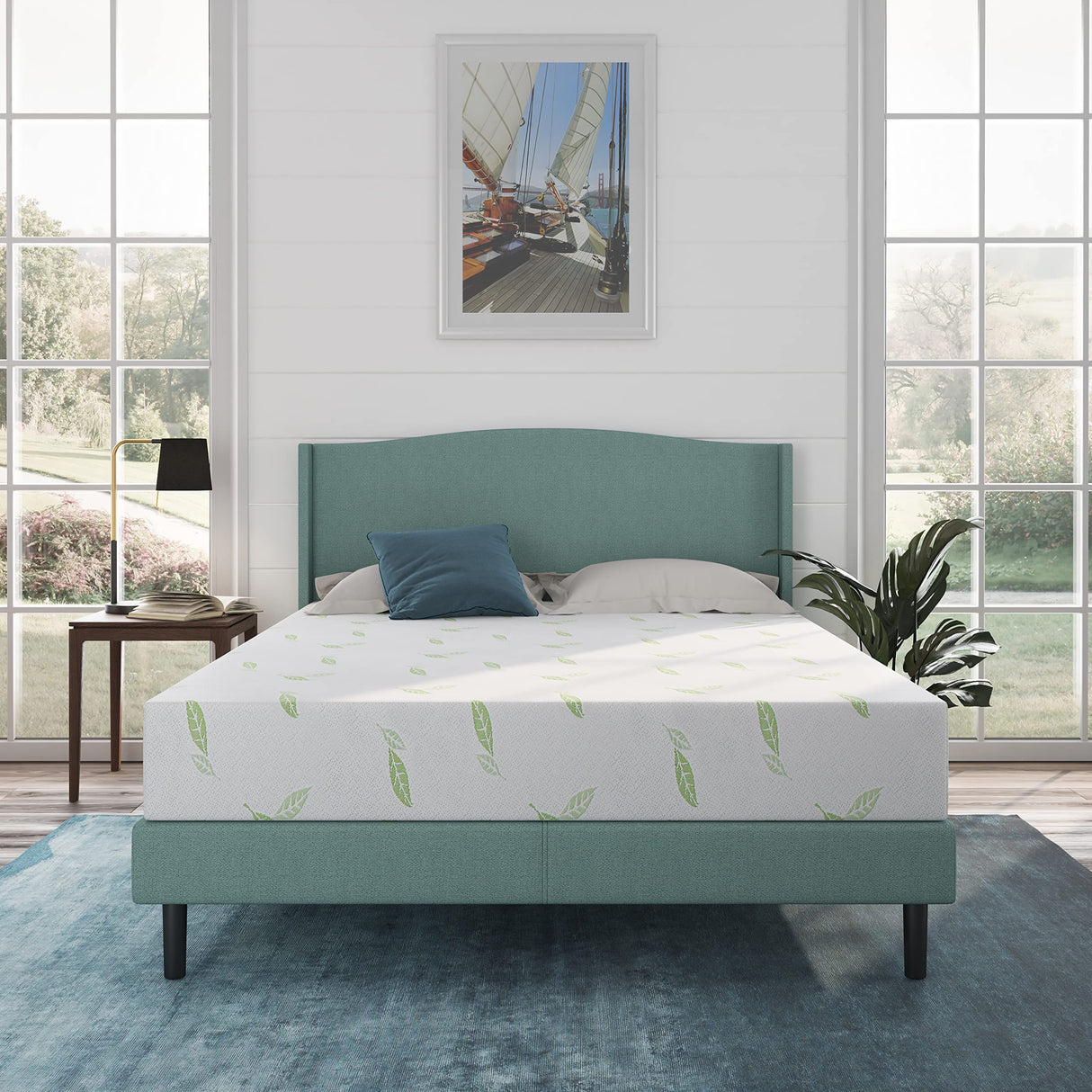 Size Mattress, 8 Inch Anula Green Tea Infused Memory Foam Mattress