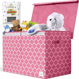 Kids Toy Chest - Collapsible Storage Bin for Nursery, Bedroom, and Playroom - Toy Box with Lid