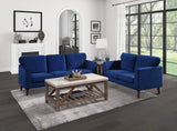 Tipton Living Room Loveseat, Blue