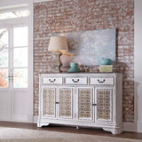 INDUSTRIES Magnolia Manor Hall Buffet, Antique White