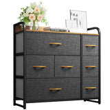 Dresser with 7 Drawers - Fabric Storage Tower, Organizer Unit for Bedroom, Living Room,