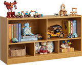 Kids Toy Storage Organizer, 5-Section Storage Cabinet for Organizing Books Toys