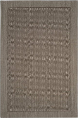 Palm Beach Collection Area Rug - 8' x 11', Silver, Sisal & Jute Design, Ideal for High Traffic