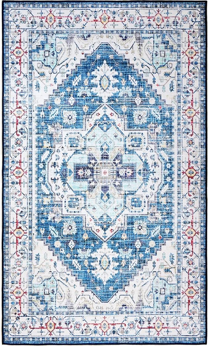 Area Rug 9x12, Washable Area Rugs 9x12 Living Room, Large Rugs for Bedroom