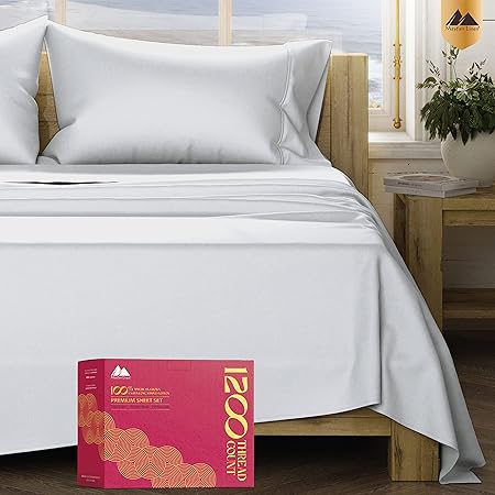 5-Star Hotel Quality 1200 Thread Count 100% Supima Cotton Sheets for King