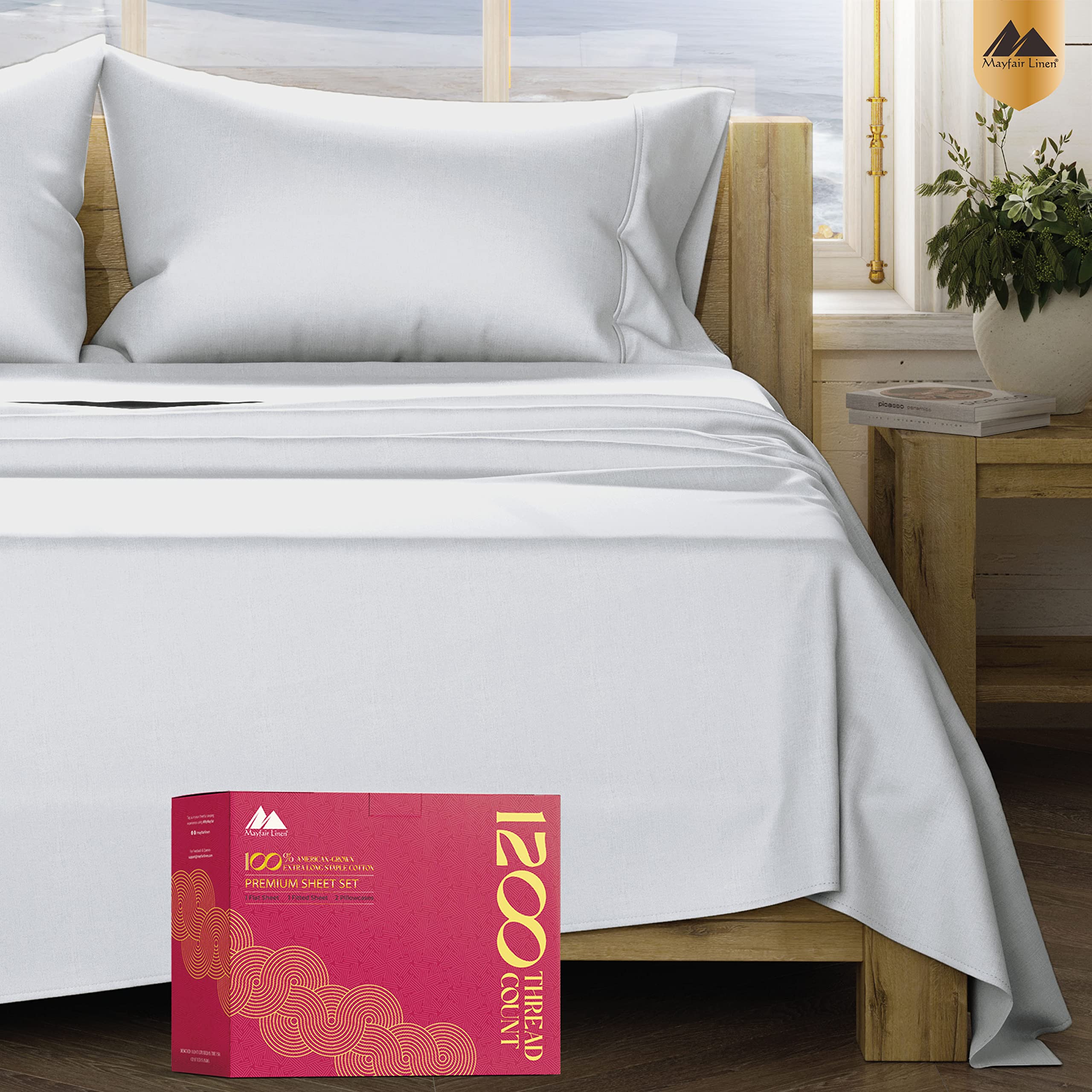 5-Star Hotel Quality 1200 Thread Count 100% Supima Cotton Sheets