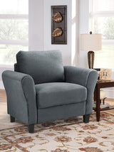 Solutions Watford Chair Armchair, 52.8 x 30.3 x 26, Dark Gray