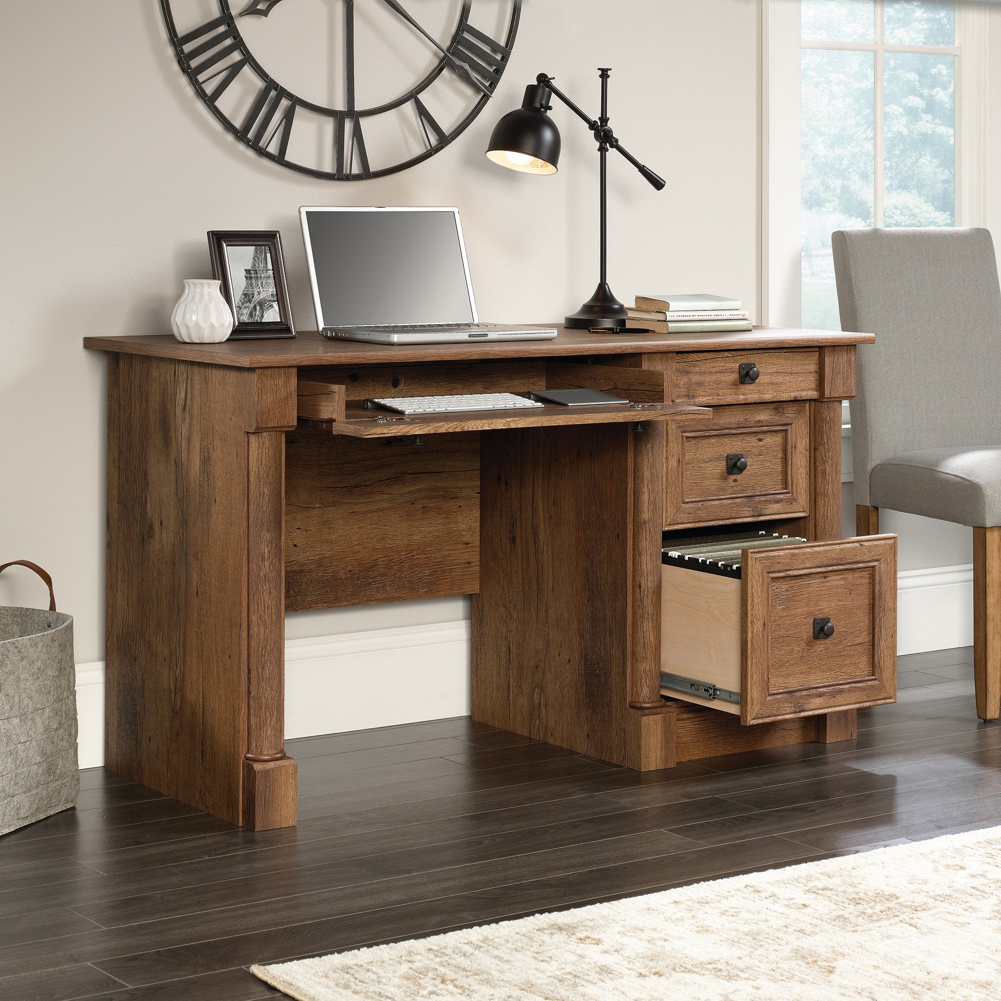 Palladia Computer Desk, Vintage Oak finish