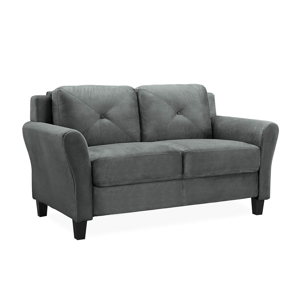 Solutions Harrington Loveseat, Dark Grey