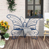 50 Inches Outdoor Bench, Garden Bench with Sturdy