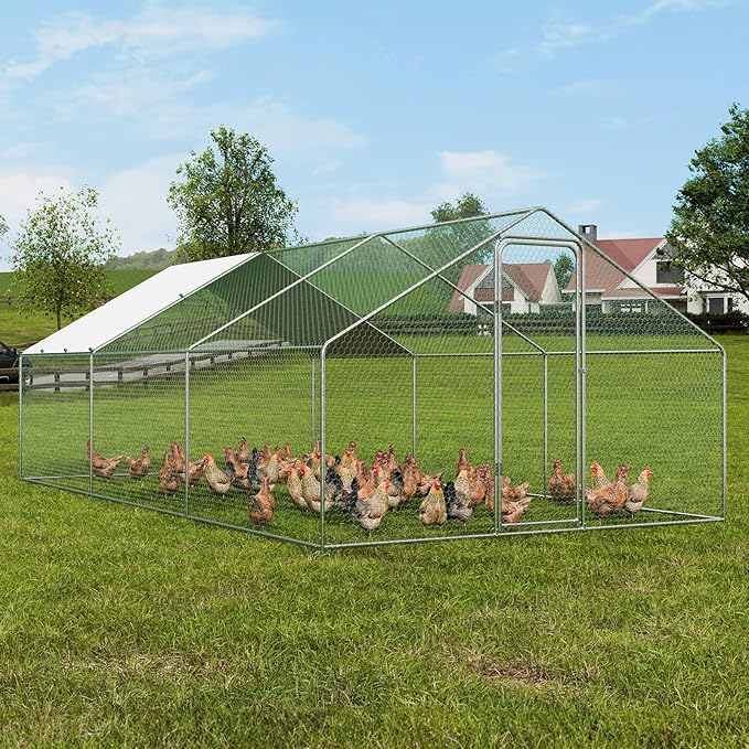 UtopiaCoop Metal Chicken Coop – Split Door, Waterproof Roof & Predator-Proof Design