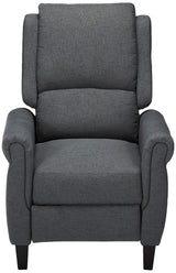 Haddan Fabric Recliner, Charcoal