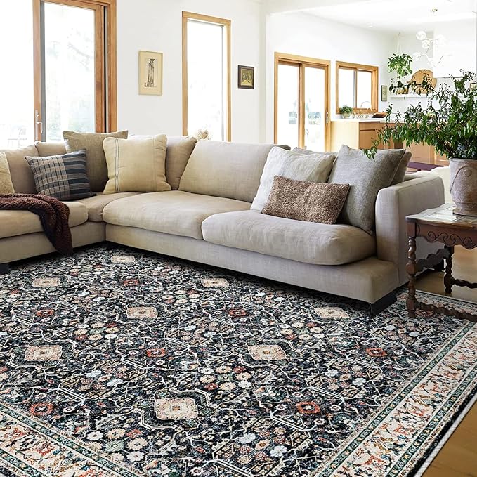 Washable 8x10 Area Rugs: Rugs for Living Room Ultra Soft Carpet for Bedroom Waterproof