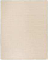 Natural Fiber Area Rug 9' x 12' - Ivory & Light Beige Border Sisal