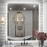 60 x 36 Inch Backlit Mirror Bathroom Lighted Mirror LED Mirror Anti-Fog Wal