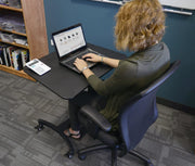 DC500 High Rise Collection Mobile Adjustable Standing Desk (Single-Tier)