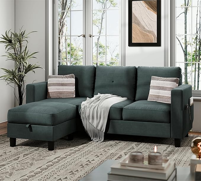 Sectional Sofas Couches for Living Room, L Shaped Couch with Storage Sofa Set
