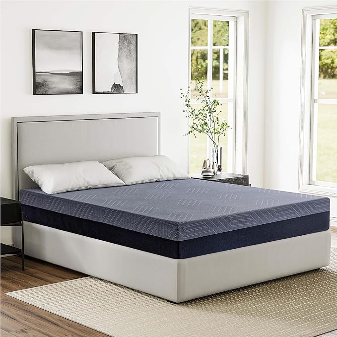 King 12 Inch Memory Foam Mattress in a Box, Cooling Copper Gel Mattress