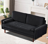 Velvet 70" Sofa Couch, Iconic Mid-Century Style Living Room Furniture with Contemporary Silhouette,