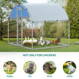 Large Metal Chicken Coop, 9.84'L x 6.56'W x 6.39'H Chicken Run