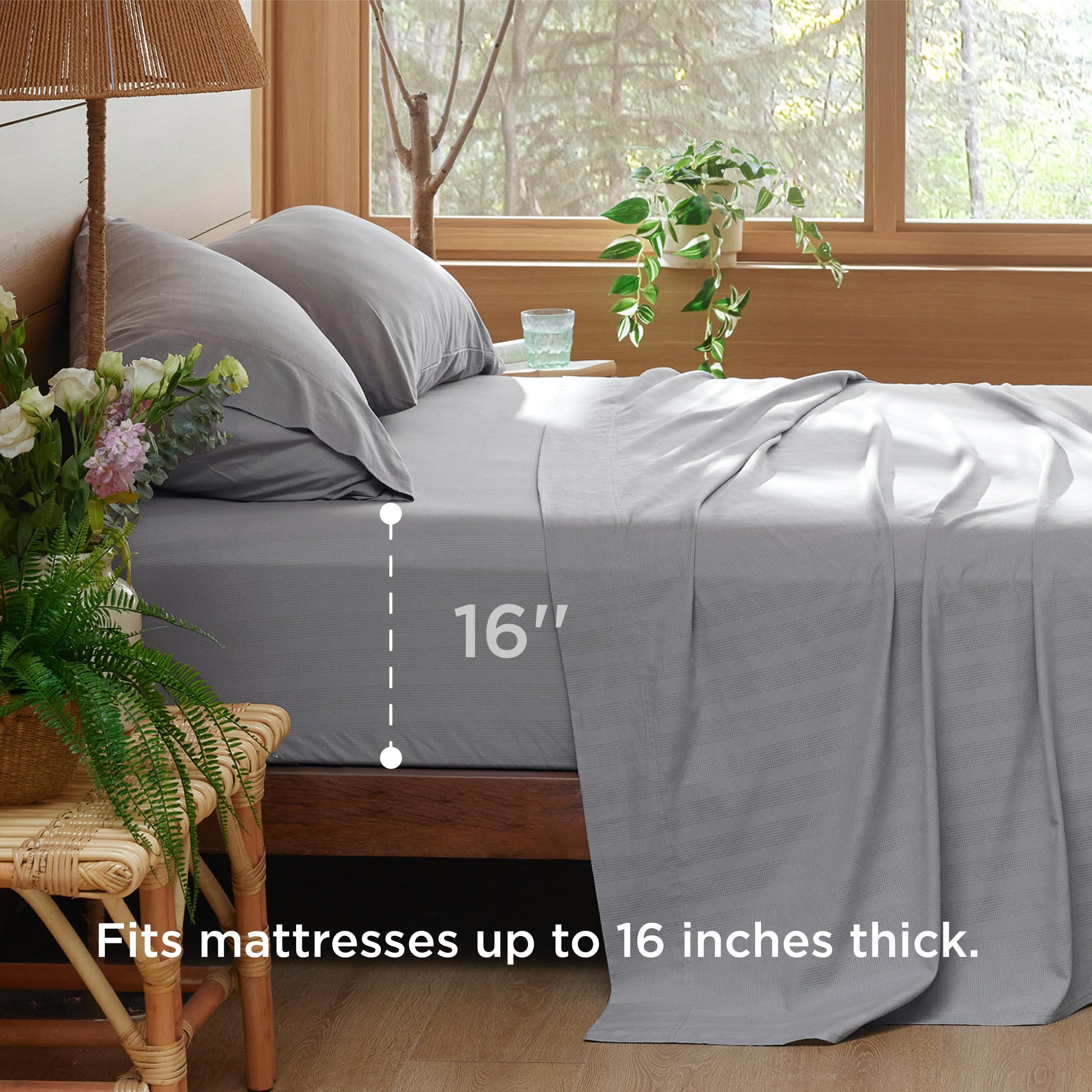 Cooling Sheets for Hot Sleeper, Lyocell Cotton Queen Size Sheets, Temperature Regulating