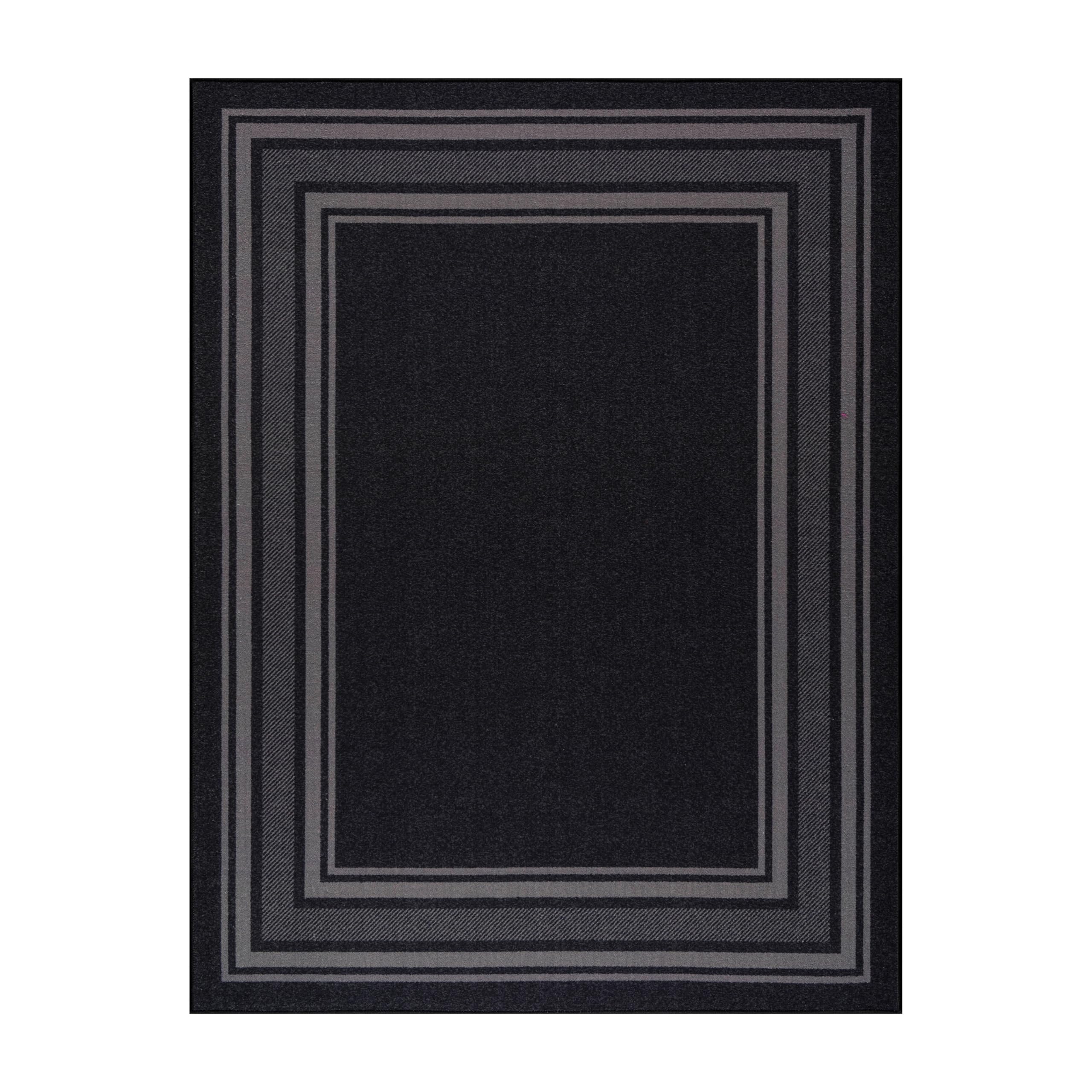 Modern Bordered Non Slip Indoor Rugs for Living Room 8x10 Area Rugs for Kitchen,