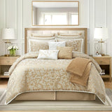 Blush Paisley Comforter Set King Size, 14 Piece, Jacquard Bedding Sets & Collections,1 Flat Sheet