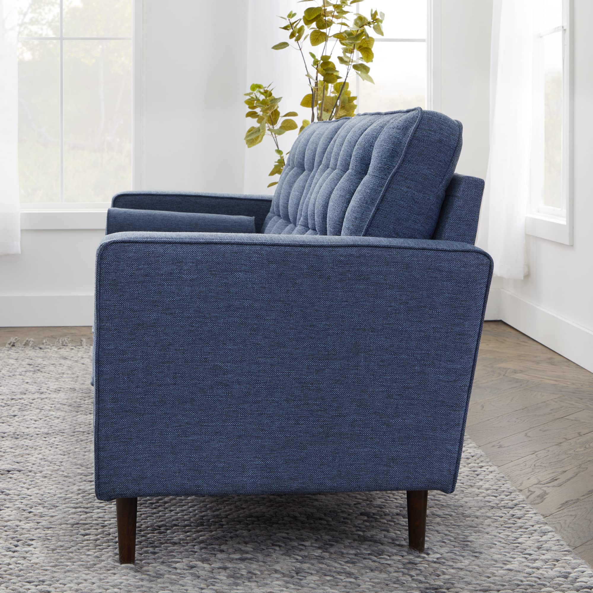 Upholstered Sofa - Couch for Living Room Office or Bedroom - Mid-Century