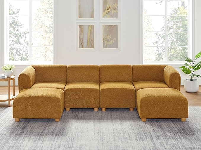 Oversized Modular Sectional Sofa, U-Shaped Living Room