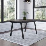 Kane Extendable Dining Table - Grey Solid Wood/Black Metal