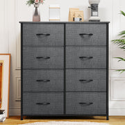 Bedroom, Fabric Dresser with 8 Drawers,Tall Dresser,Chest of Drawers for Closet