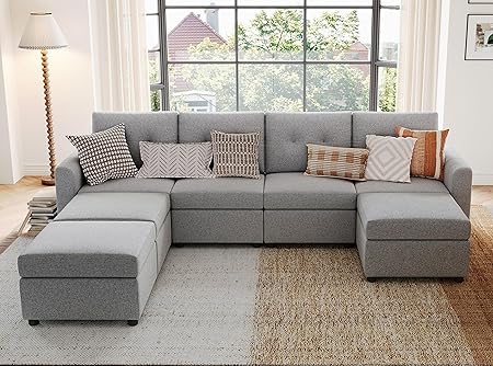 Oversized Modular Sofa, Rubik III 4 Seat Modular Sectional Couch