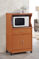 IMPORT Microwave Cart with One Drawer, Two Doors