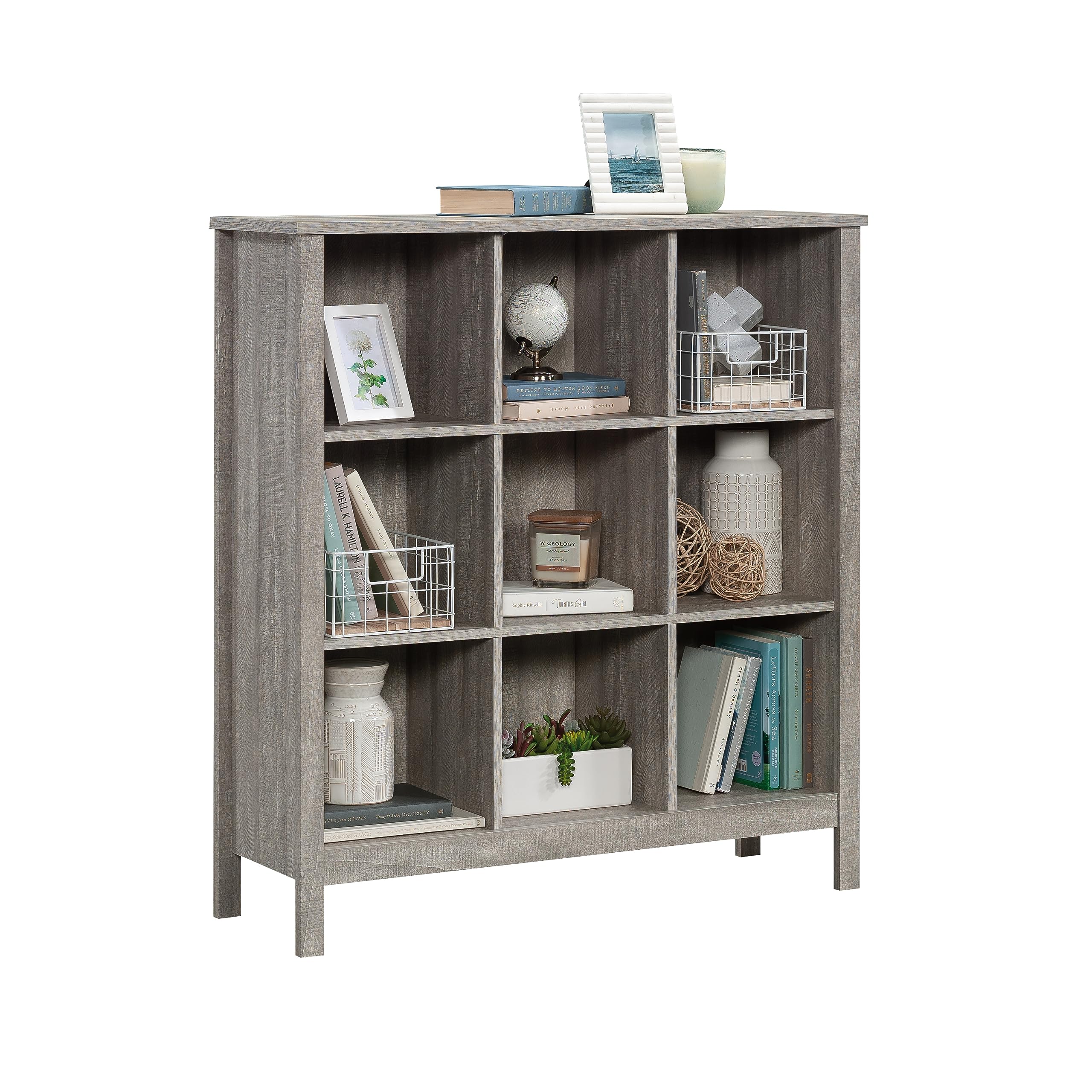 Miscellaneous Storage Cubby Storage Bookcase, Spring Maple Finish