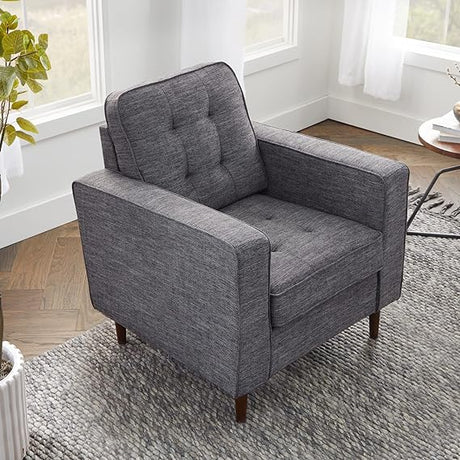 Lynnwood Upholstered Loveseat - Living Room Office or Bedroom - Mid-Century Modern Design Furniture -