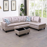 MZX-Bill-SS-00070-LWJ Sectional, Peaerl White - R