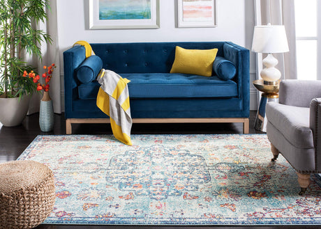 Madison Collection Area Rug - 8' x 10', Navy & Light Blue